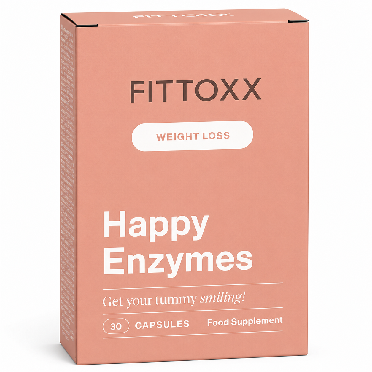 Happy Enzymes — complejo multienzimático con calcio e jengibre FittoxxSlay